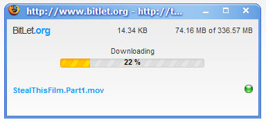 BitLet’s download popup