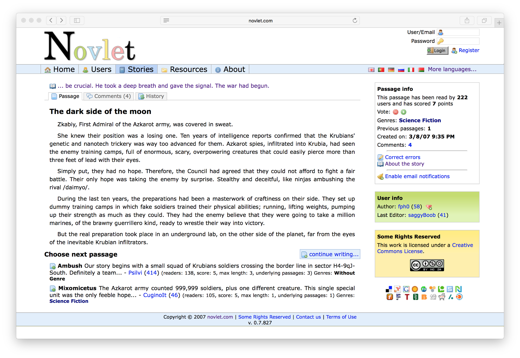 Authors were collaborating to other’s stories…