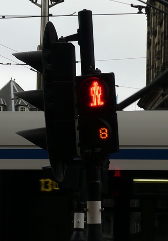 Traffic light in Amsterdam
