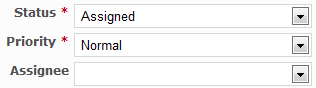 Two redundant fields: Assignee and Status = Assigned